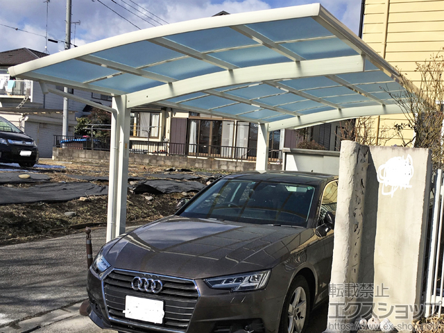 栃木県塩谷郡高根沢町ののカーポート レイナポートグラン　積雪〜20cm対応 施工例