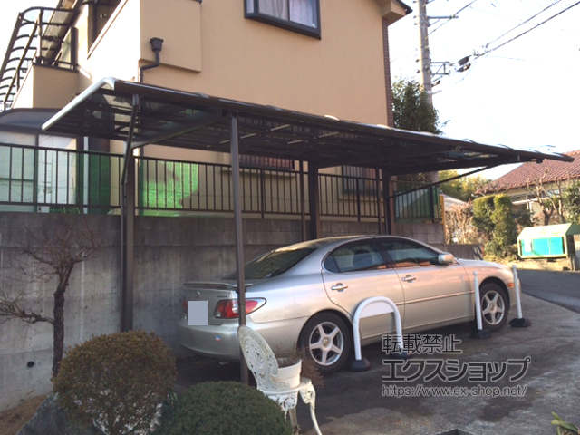 東京都町田市のLIXIL リクシル（トステム）のカーポート レガーナポートシグマIII 延長 積雪〜20cm対応 施工例