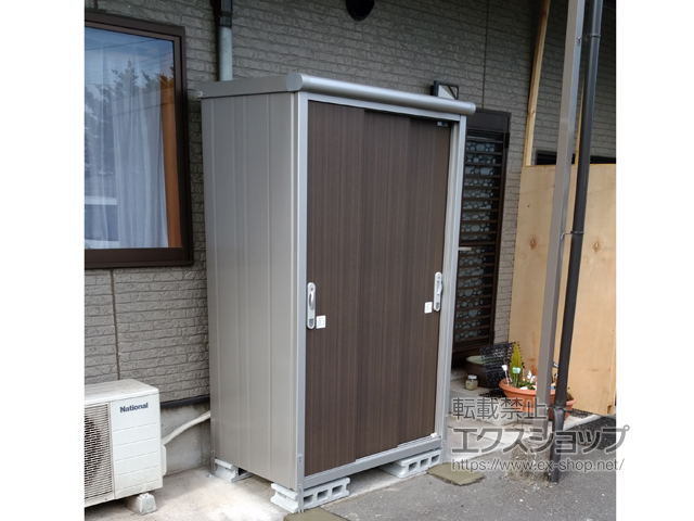 大分県大分市のの物置・屋外倉庫 エスモ 一般型 1200×750×1959 ESE-1207A-DW 施工例