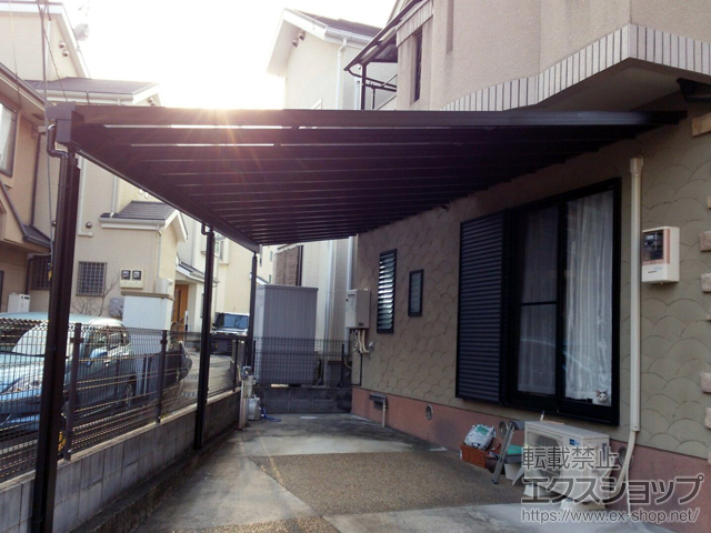 京都府長岡京市ののテラス屋根 スピーネ F型 テラスタイプ 連棟 積雪〜20cm対応 施工例