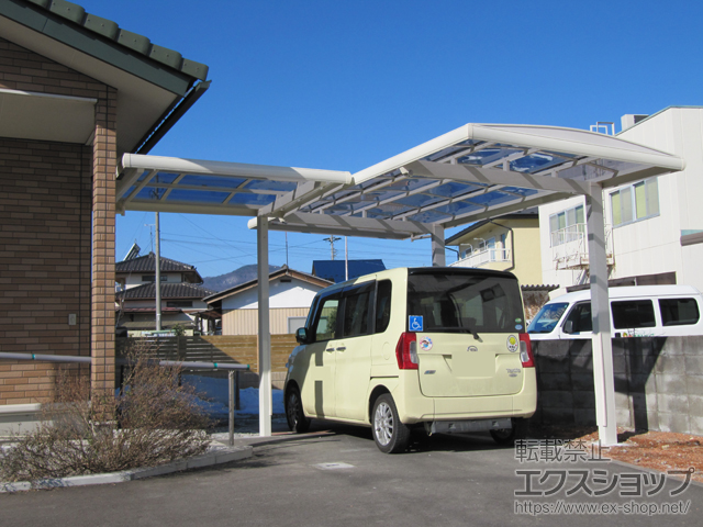 長野県長野市ののカーポート フーゴAプラス (アーチスタイル) 積雪〜20cm対応 施工例