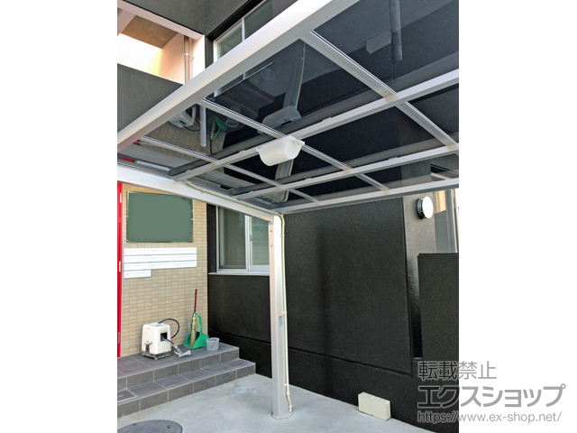 愛知県弥富市ののサイクルポート・駐輪場 ネスカRミニ (ラウンドスタイル) 積雪〜20cm対応 施工例