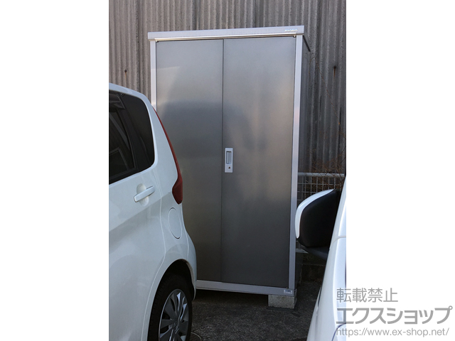 愛知県あま市のの物置・屋外倉庫 アイビーストッカー 1100×755×1903 BJX-117E-PG 施工例