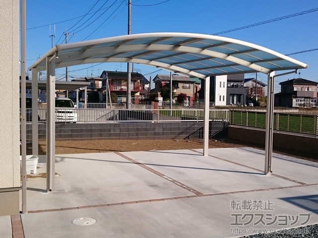 群馬県邑楽郡明和町ののカーポート レイナツインポートグラン　積雪〜20cm対応 施工例