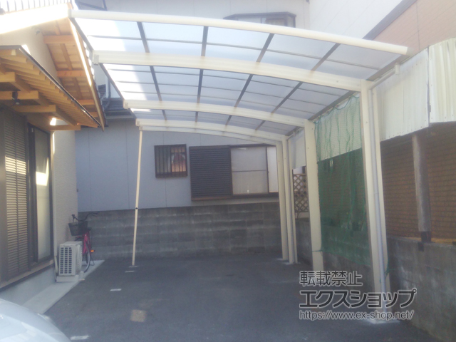 徳島県徳島市ののカーポート レイナポートグラン 縦連棟　積雪〜20cm対応 施工例