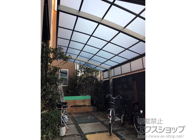 神奈川県横浜市ののカーポート ネスカR (ラウンドスタイル) 積雪〜20cm対応 施工例