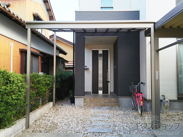 福井県敦賀市ののテラス屋根 スピーネ F型 1500 テラスタイプ 単体 積雪〜50cm対応 施工例