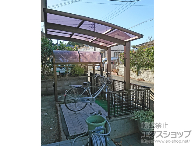 茨城県那珂郡東海村ののサイクルポート・駐輪場 レイナポートグランミニ 積雪〜20cm対応 施工例