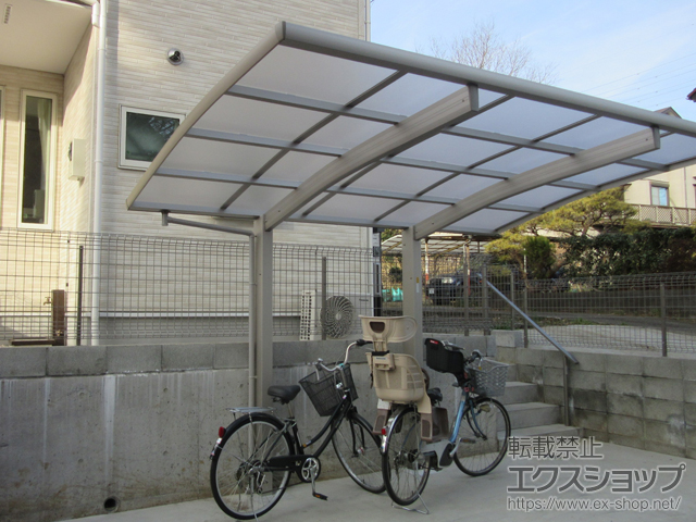 東京都八王子市のの物置・屋外倉庫 シンプリー 一般型 2160×905×1603 MJX-219D-P-TB 施工例