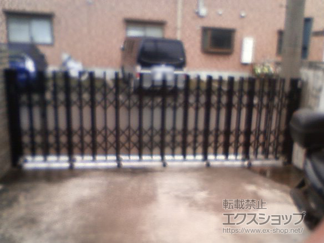 千葉県松戸市ののカーゲート アルシャインII HW型Aタイプ センターレール 両開閉仕様 470 施工例