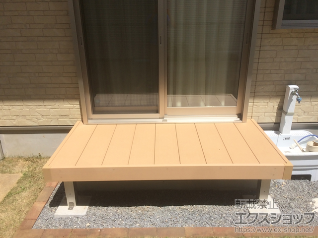 千葉県鎌ケ谷市ののウッドデッキ リウッドデッキ 200 施工例