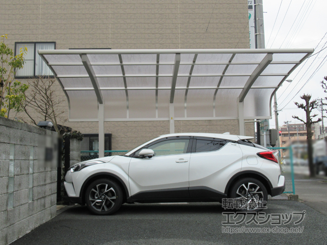 岩手県北上市ののカーポート レイナキャップポートグラン50　積雪〜50cm対応*3本柱仕様 施工例