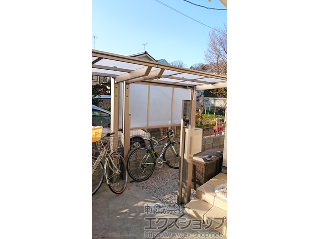 東京都東大和市ののテラス屋根 フーゴF 独立テラスタイプ 連棟 積雪〜20cm対応 施工例