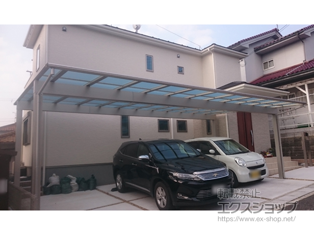 滋賀県湖南市ののカーポート エフルージュ トリプル 積雪〜20cm対応 施工例