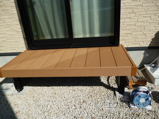 三重県鈴鹿市ののウッドデッキ マージウッドデッキ 施工例