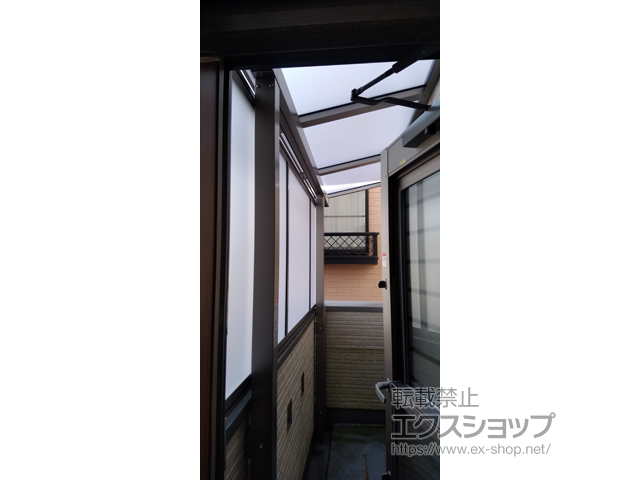 福岡県久留米市ののバルコニー・ベランダ屋根 スピーネ R型 屋根タイプ 単体 積雪〜20cm対応 施工例