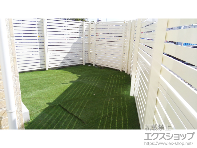 千葉県千葉市ののフェンス・柵 エクスラインフェンス23型 2段支柱 施工例