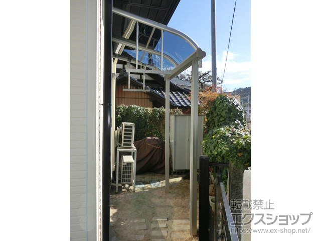 広島県呉市ののテラス屋根 プレシオステラス R型 テラスタイプ 単体 積雪〜20cm対応 施工例