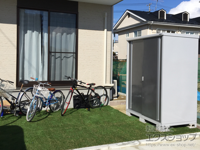 宮城県仙台市のの物置・屋外倉庫 シンプリー 一般型 1520×905×1903 MJX-159E-P-PG 施工例