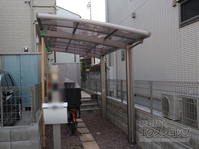 埼玉県所沢市ののサイクルポート・駐輪場 ネスカRミニ (ラウンドスタイル) 積雪〜20cm対応 施工例