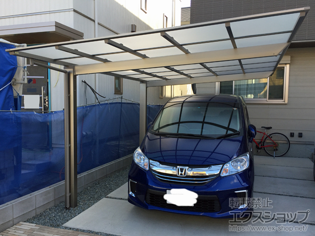 和歌山県和歌山市ののカーポート ソリッドポート 積雪〜20cm対応 施工例