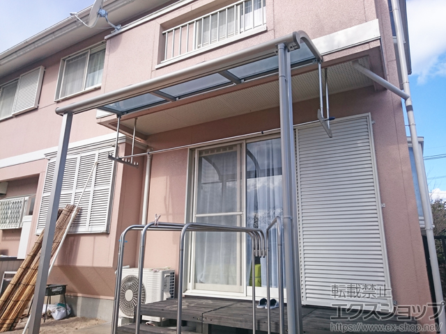 福岡県筑紫野市ののテラス屋根 プレシオステラス R型 テラスタイプ 単体 積雪〜20cm対応 施工例