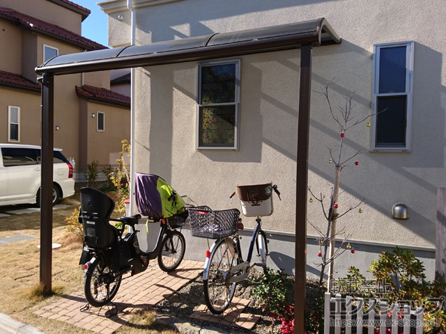 東京都八王子市ののテラス屋根 プレシオステラス R型 テラスタイプ 単体 積雪〜20cm対応 施工例