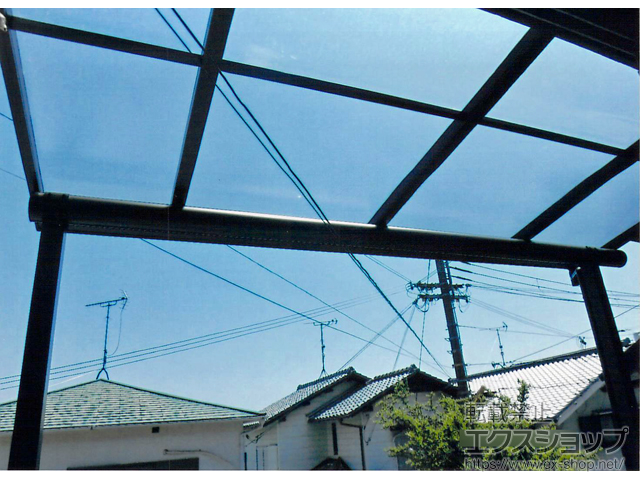 兵庫県神戸市ののテラス屋根 プレシオステラス F型 テラスタイプ 単体 積雪〜20cm対応 施工例