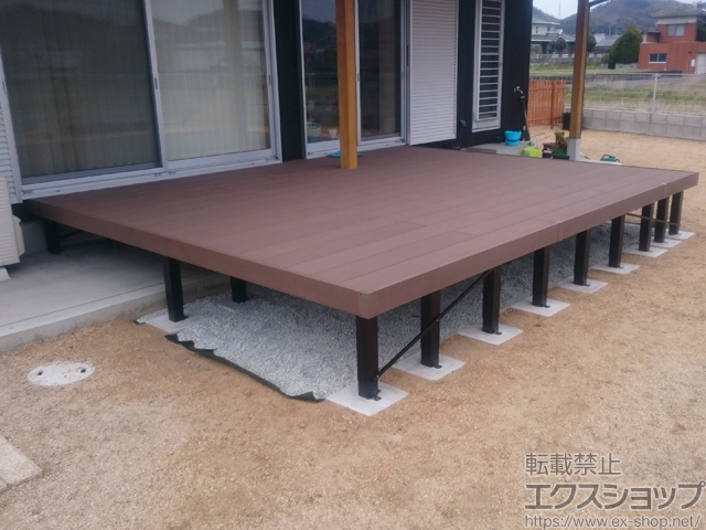 香川県三豊市ののウッドデッキ リウッドデッキ 200 施工例