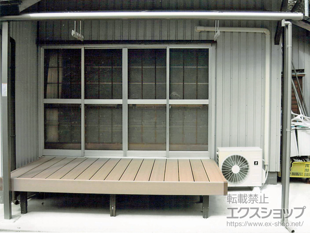 熊本県阿蘇市ののウッドデッキ 樹ら楽ステージ 施工例