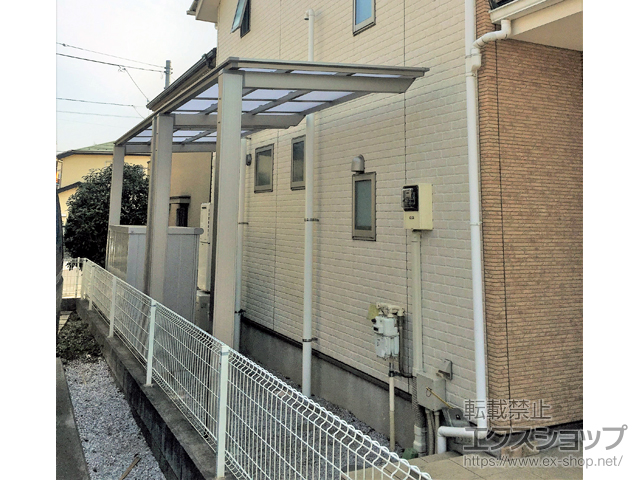 東京都三鷹市ののテラス屋根 フーゴF 独立テラスタイプ 連棟 積雪〜20cm対応 施工例