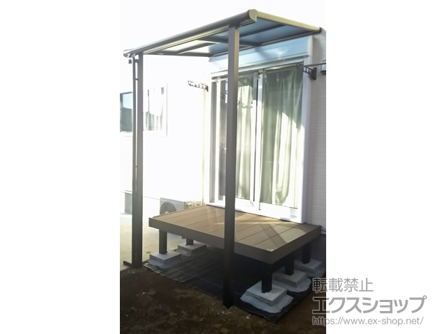 茨城県牛久市ののウッドデッキ マージウッドデッキ 施工例