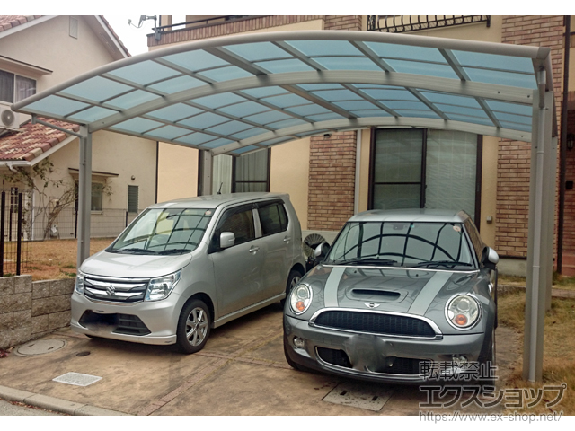 広島県広島市ののカーポート レイナツインポートグラン 積雪〜20cm対応 施工例