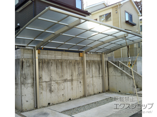 兵庫県神戸市ののカーポート レイナポートグラン 延長　積雪〜20cm対応 施工例