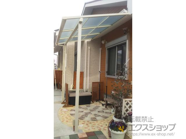 熊本県上益城郡御船町ののテラス屋根 スピーネ F型 テラスタイプ 単体 積雪〜20cm対応 施工例