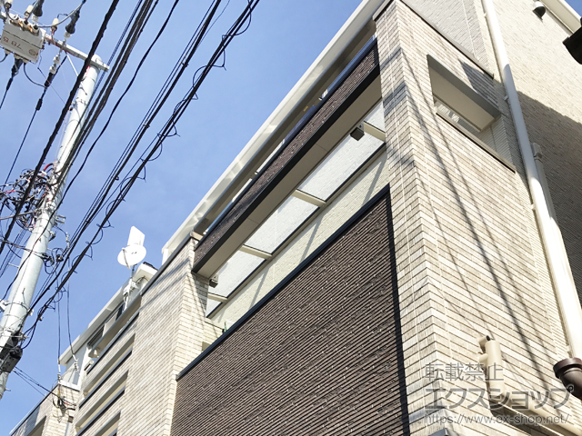 東京都江東区ののバルコニー・ベランダ屋根 スピーネ F型 屋根タイプ 連棟 積雪〜20cm対応 施工例