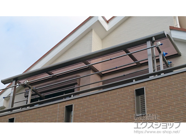 神奈川県相模原市ののバルコニー・ベランダ屋根 スピーネ R型 屋根タイプ 単体 積雪〜20cm対応 施工例