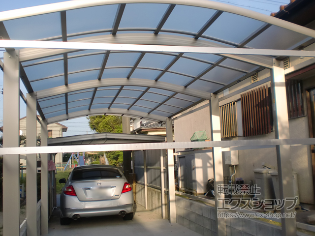 三重県桑名市ののカーポート レイナワンポートグラン 延長　積雪〜20cm対応 施工例