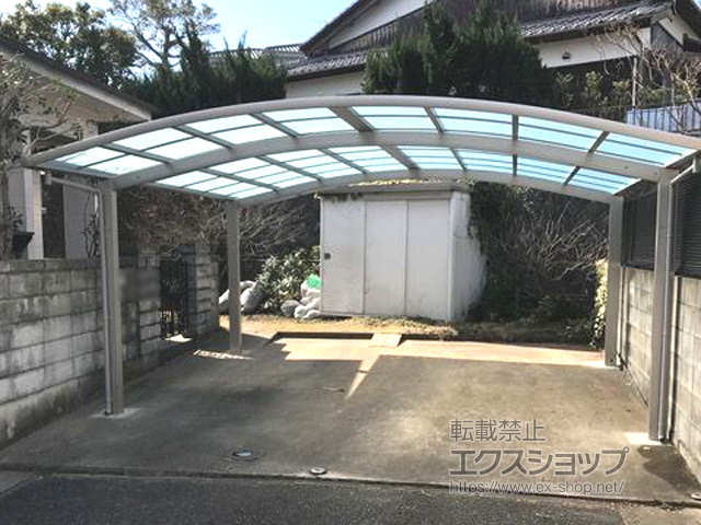 福岡県糸島市ののカーポート レイナツインポートグラン　積雪〜20cm対応 施工例