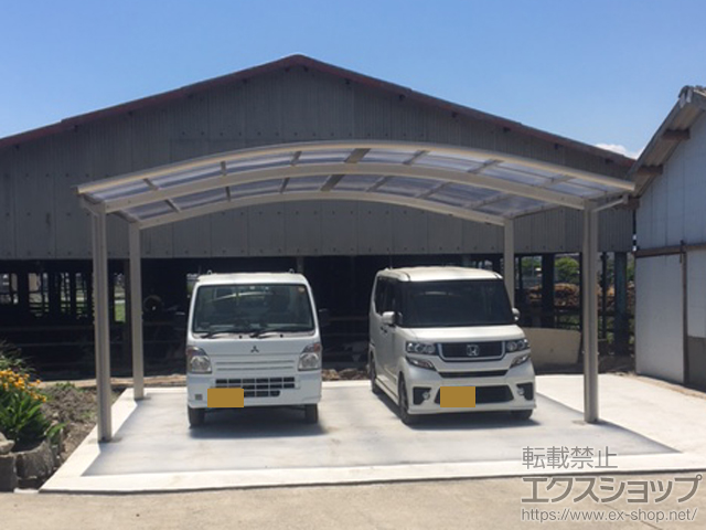 徳島県阿波市ののカーポート レイナツインポートグラン　積雪〜20cm対応 施工例