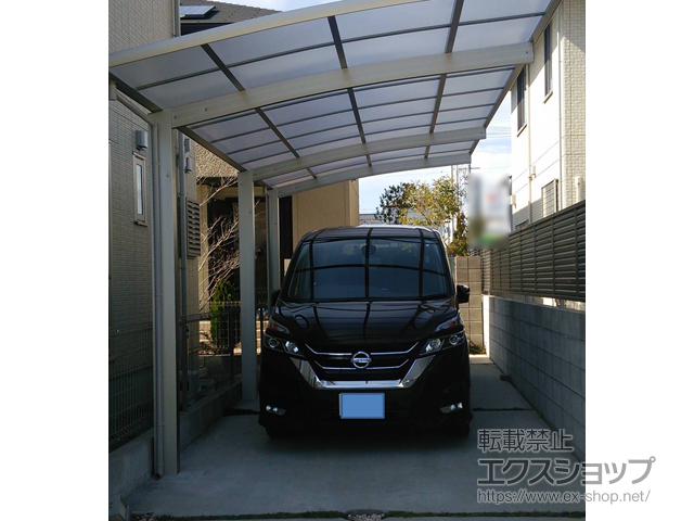 兵庫県加古川市ののカーポート レイナポートグラン 延長　積雪〜20cm対応 施工例