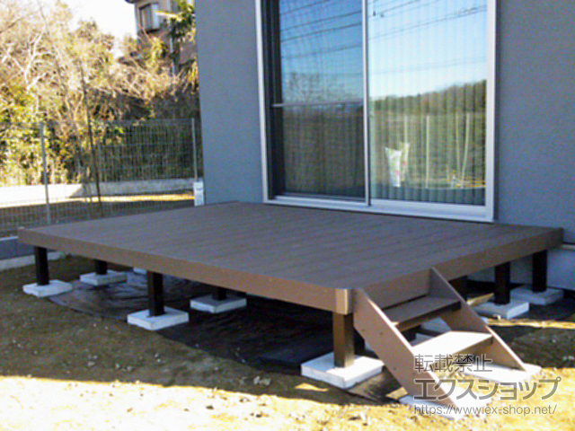 神奈川県座間市ののウッドデッキ リウッドデッキ 200 施工例