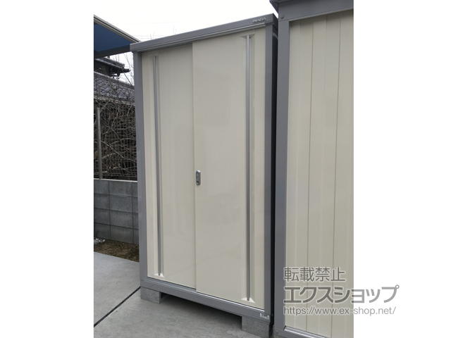 兵庫県高砂市のの物置・屋外倉庫 シンプリー 一般型 1100×905×1903 MJX-119E-P-FW 施工例