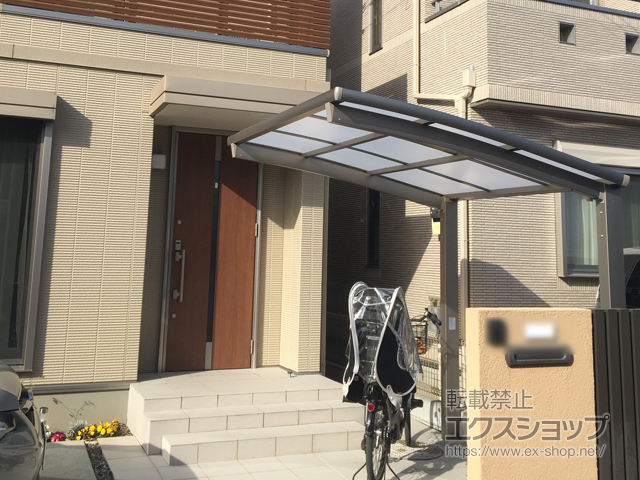 東京都練馬区ののサイクルポート・駐輪場 ネスカRミニ (ラウンドスタイル) 積雪〜20cm対応 施工例