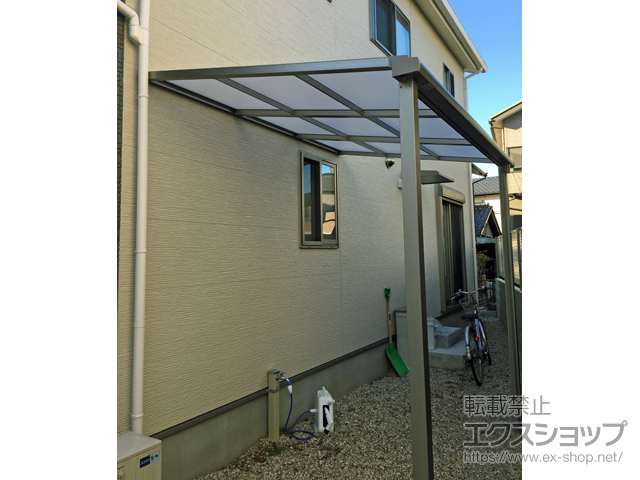 愛知県一宮市ののテラス屋根 スピーネ F型 テラスタイプ 単体 積雪〜20cm対応 施工例