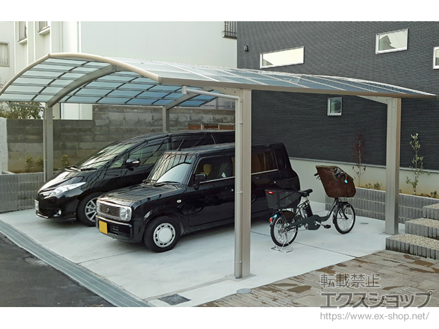 大阪府枚方市ののカーポート レイナトリプルポートグラン　積雪〜20cm対応 施工例