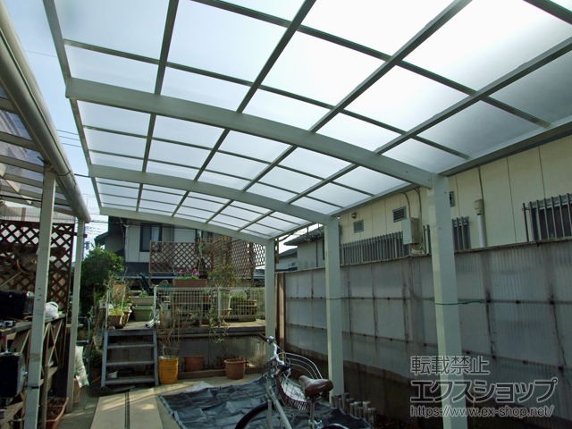 千葉県四街道市ののカーポート レイナポートグラン 縦連棟　積雪〜20cm対応 施工例