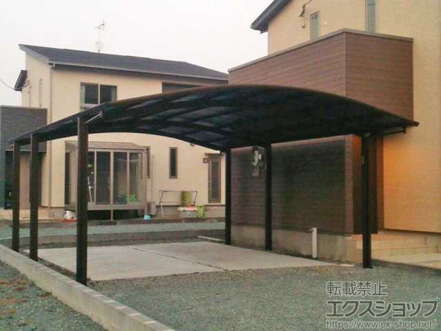 福岡県柳川市ののカーポート レイナツインポートグラン 延長　積雪〜20cm対応 施工例