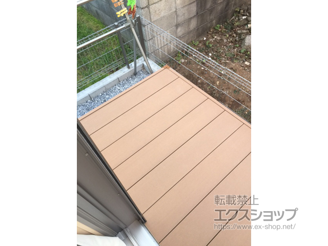 千葉県柏市ののウッドデッキ リウッドデッキ 200 施工例