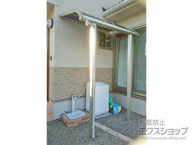 鹿児島県姶良市ののテラス屋根 プレシオステラス R型 テラスタイプ 単体 積雪〜20cm対応 施工例
